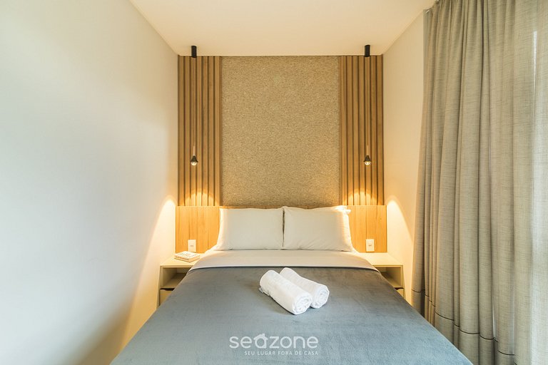 Apto c/ balcón y parrilla a 220 m del mar FFS0809