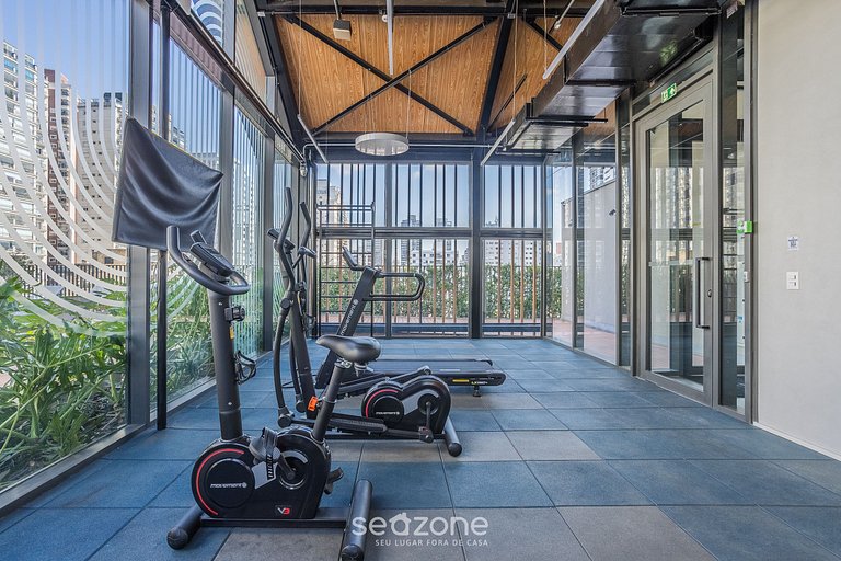 Estudios en edificio con piscina y gimnasio en Perdizes - AB