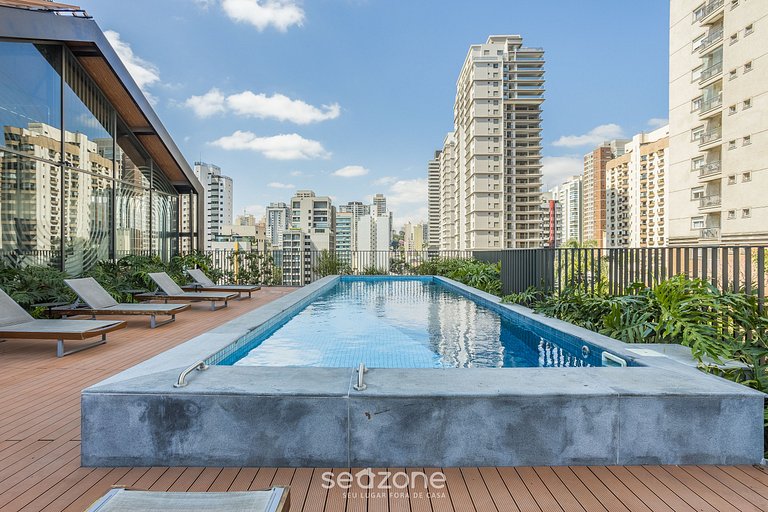 Estudios en edificio con piscina y gimnasio en Perdizes - AB