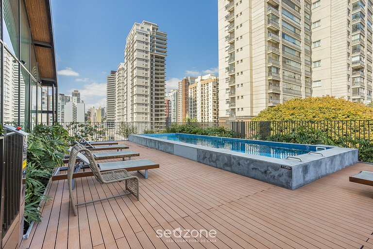 Estudios en edificio con piscina y gimnasio en Perdizes - AB