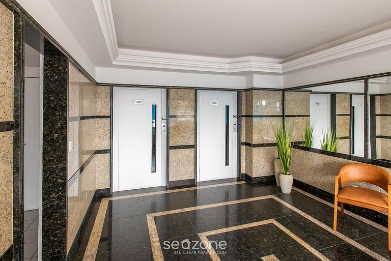 Apto c/ Churrasqueira a 350m da Praia ILH0503