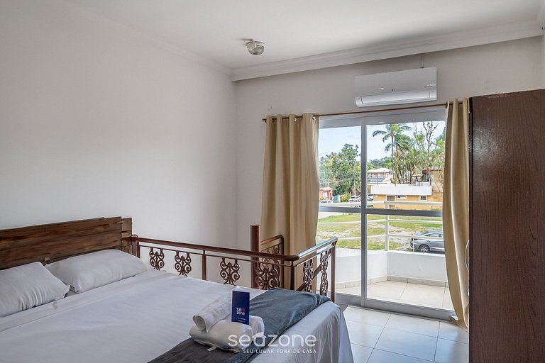 Apto con balcón a 350m del mar, Ubatuba - FUA0004