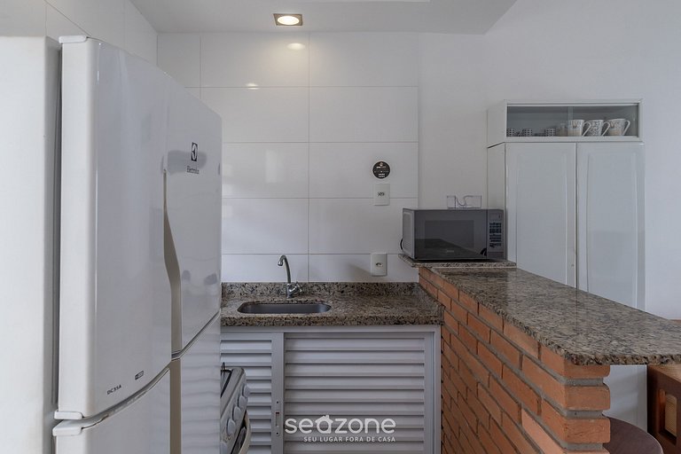 Apto con balcón a 350m del mar, Ubatuba - FUA0004