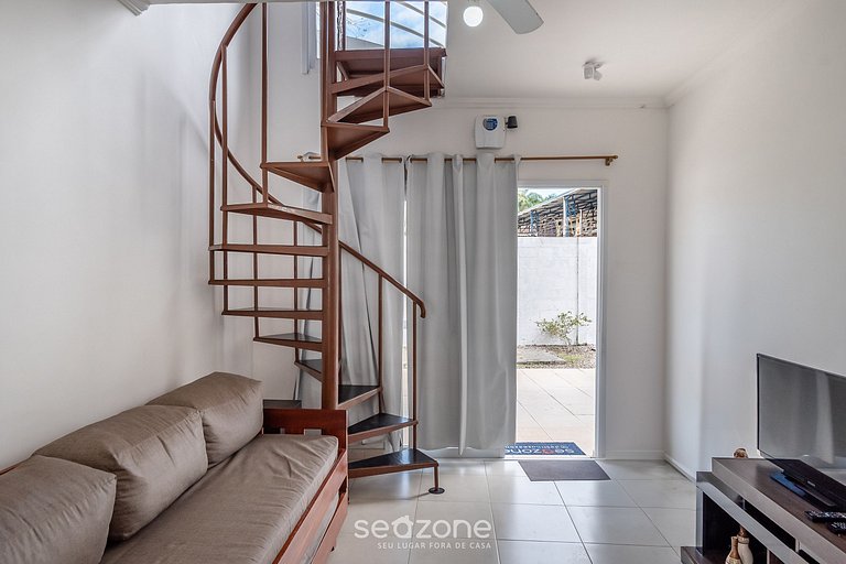 Apto completo a poucos passos da Praia - FUA0003