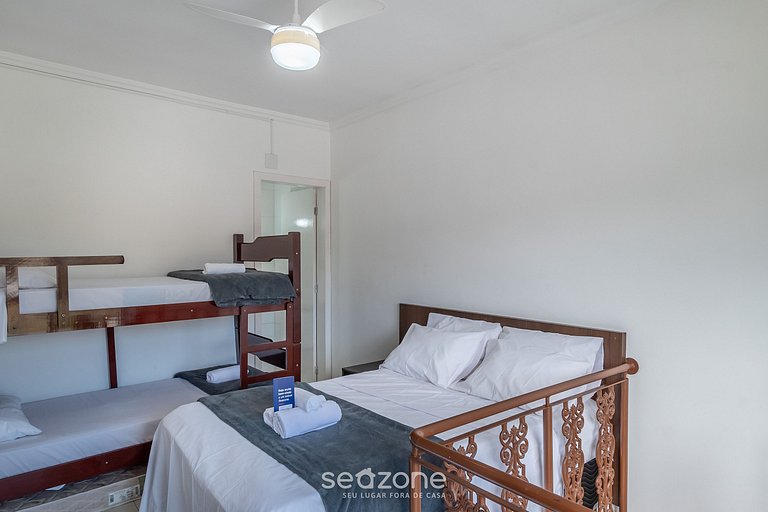 Apto completo a poucos passos da Praia - FUA0003