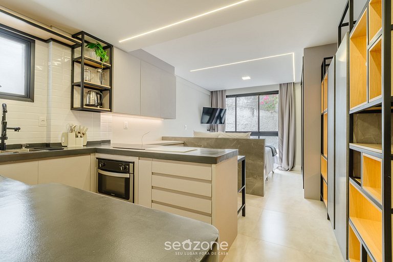 Estudio en edi. con piscina SCA0108