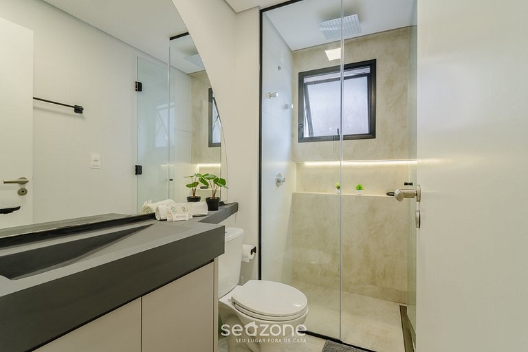 Conforto em prédio com piscina SCA0108