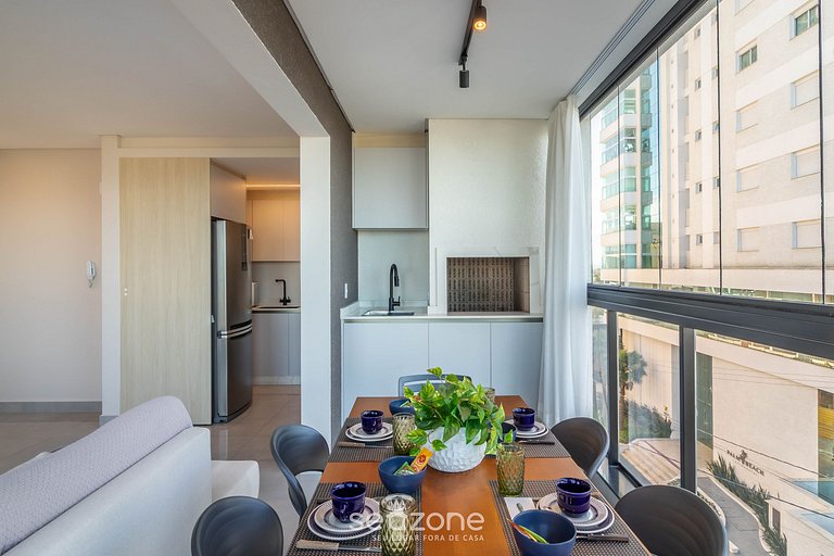 Apto moderno c/ parrilla a 100 m del mar RPO0302