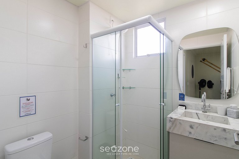 Apto c/ Churrasq. a 210 m da Praia CSI0706