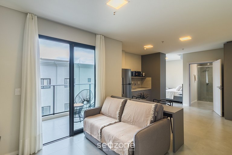 Apto a 220m do Mar em cond. c/ piscina - FFS1306