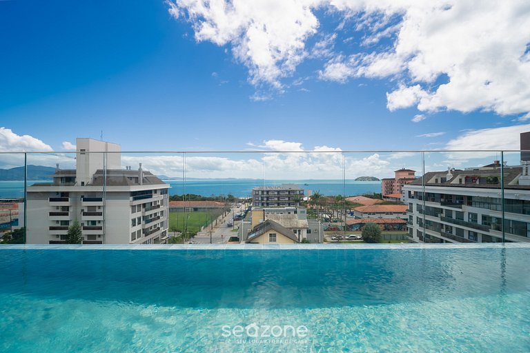 Apto c/ varanda e churrasq. a 220m do Mar CAR0201