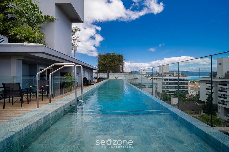 Apto c/ varanda e churrasq. a 220m do Mar CAR0201