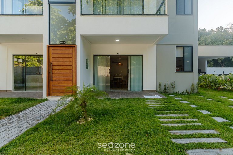 Apto em cond. c/ piscina a 350m do Mar - PRY0010