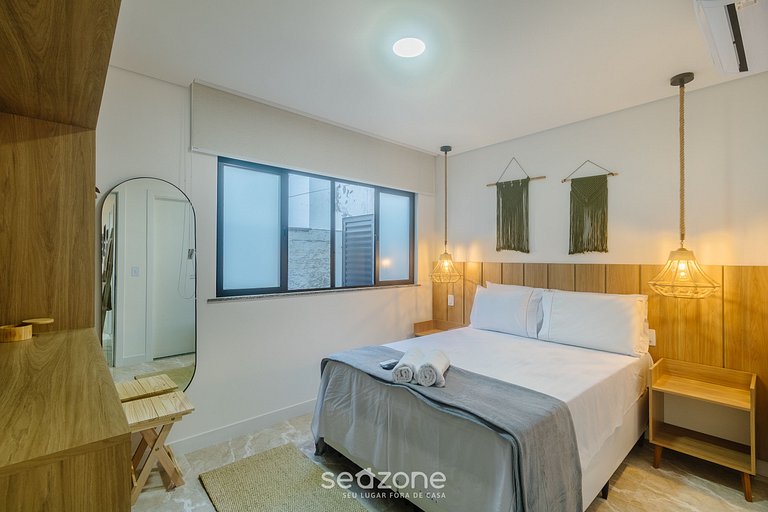 Apto em cond. c/ piscina a 350m do Mar - PRY0010