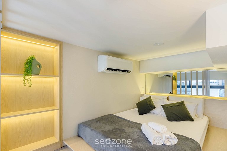 Studio em cond. c/ piscina a 300m do Metrô UOY1605