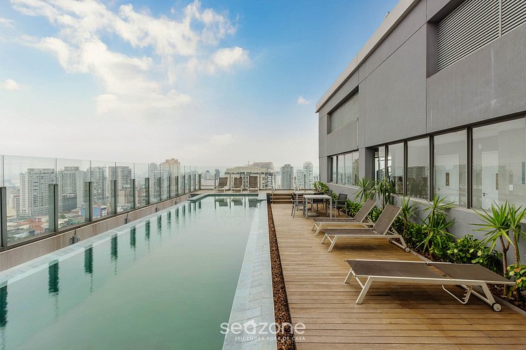 Studio en cond. c/ piscina, 300m del metro UOY1605