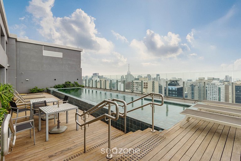 Studio en cond. c/ piscina, 300m del metro UOY1605