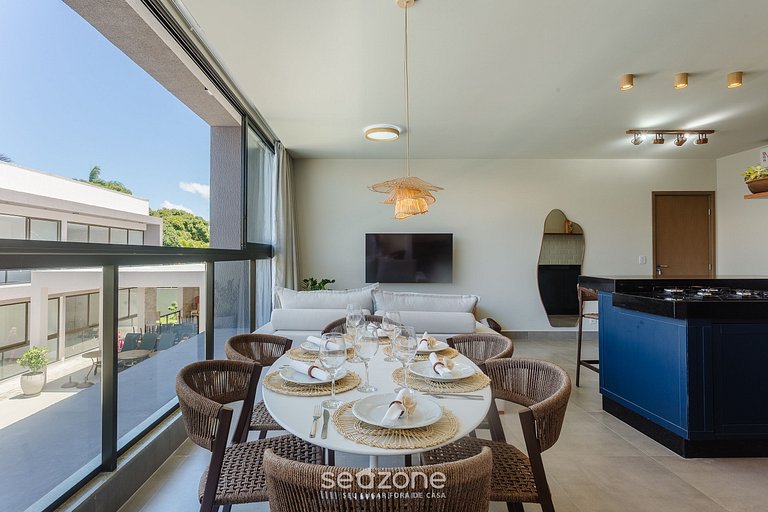 Apto a 350 m del mar en cond. c/ piscina BBC0102