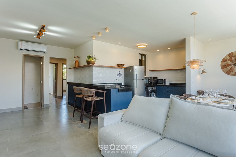 Apto a 350 m del mar en cond. c/ piscina BBC0102