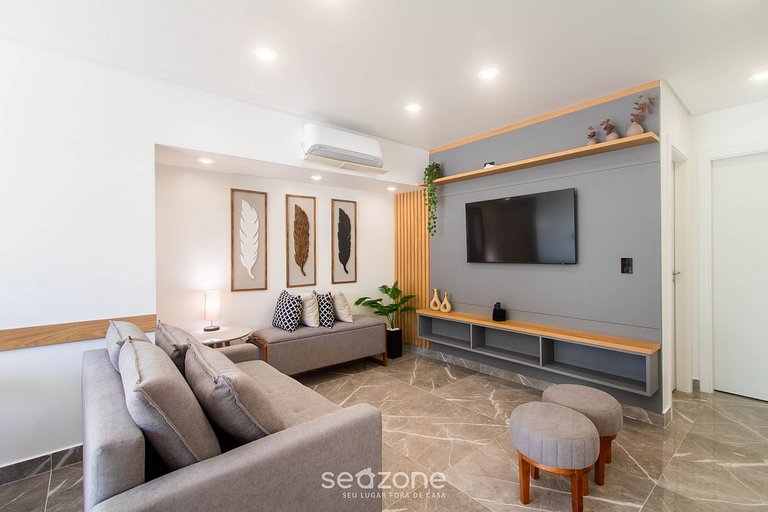 Apto en cond. c/ piscina a 350 m del mar PRY0002