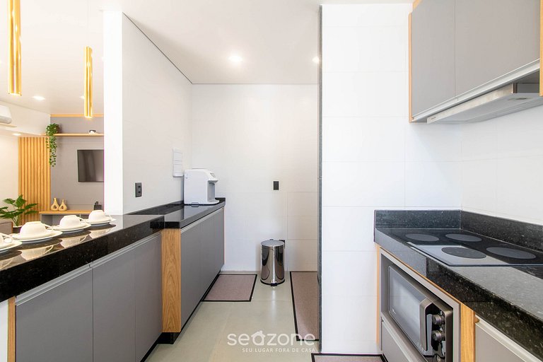 Apto em cond. c/ piscina a 350m da Praia PRY0002