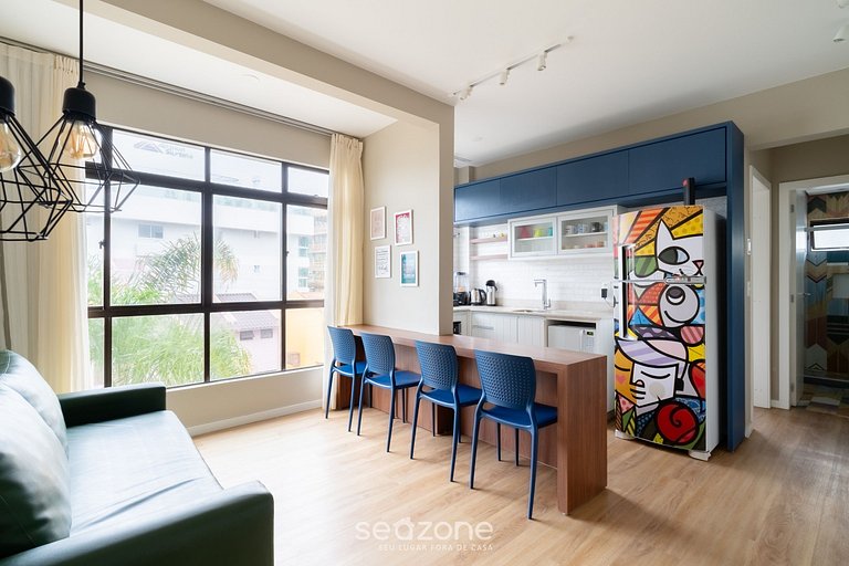 Apto pé na areia em Jurerê JBM201