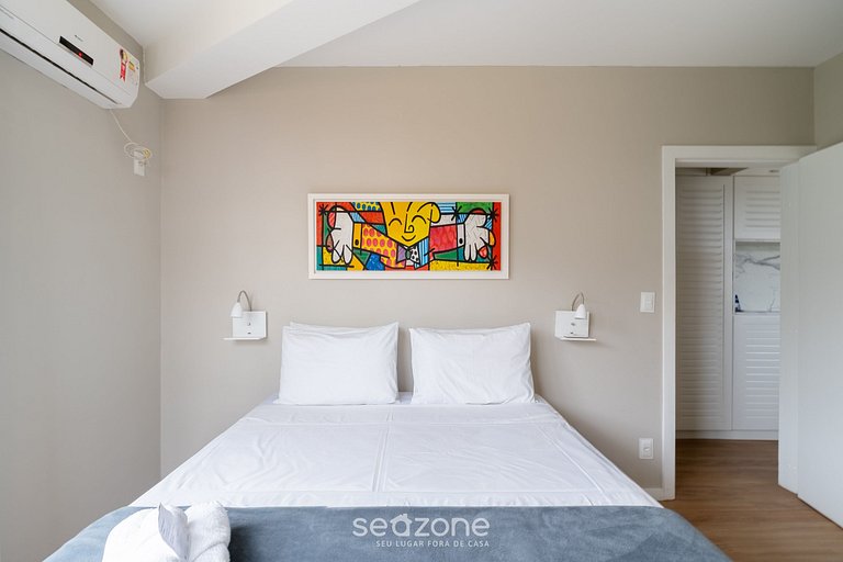 Pie apto en la arena en Jurerê JBM201