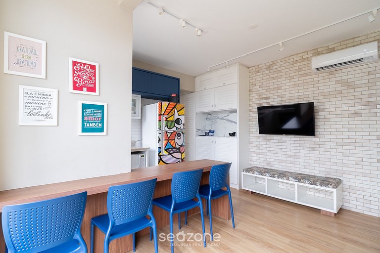 Pie apto en la arena en Jurerê JBM201