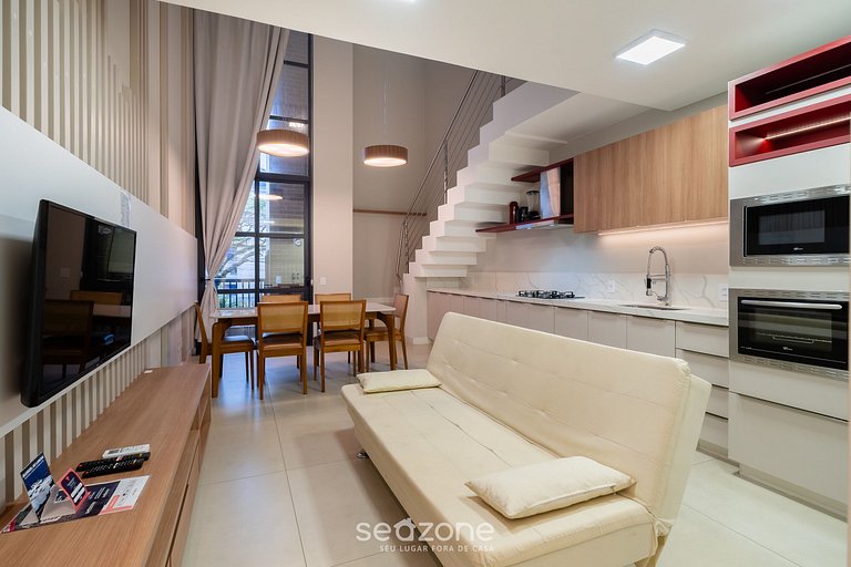 Nuevo apartamento con barbacoa en Jurerê JPR201