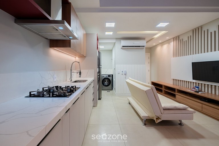 Nuevo apartamento con barbacoa en Jurerê JPR201