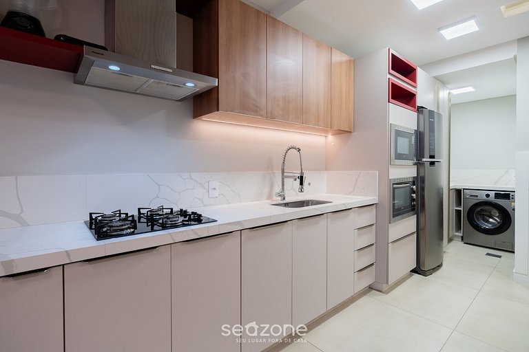 Nuevo apartamento con barbacoa en Jurerê JPR201