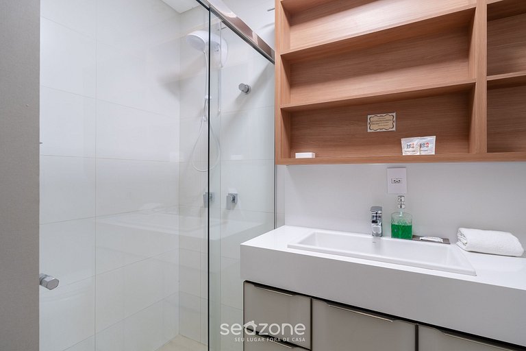 Nuevo apartamento con barbacoa en Jurerê JPR201