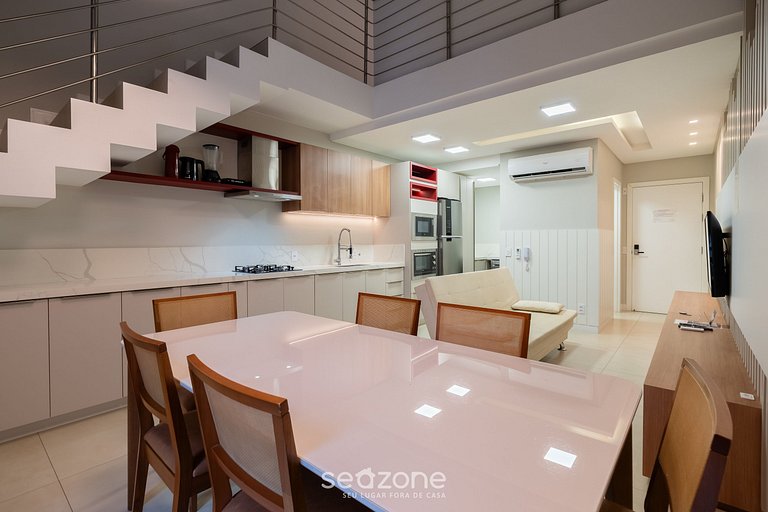 Nuevo apartamento con barbacoa en Jurerê JPR201