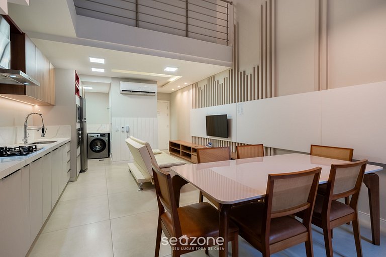 Nuevo apartamento con barbacoa en Jurerê JPR201
