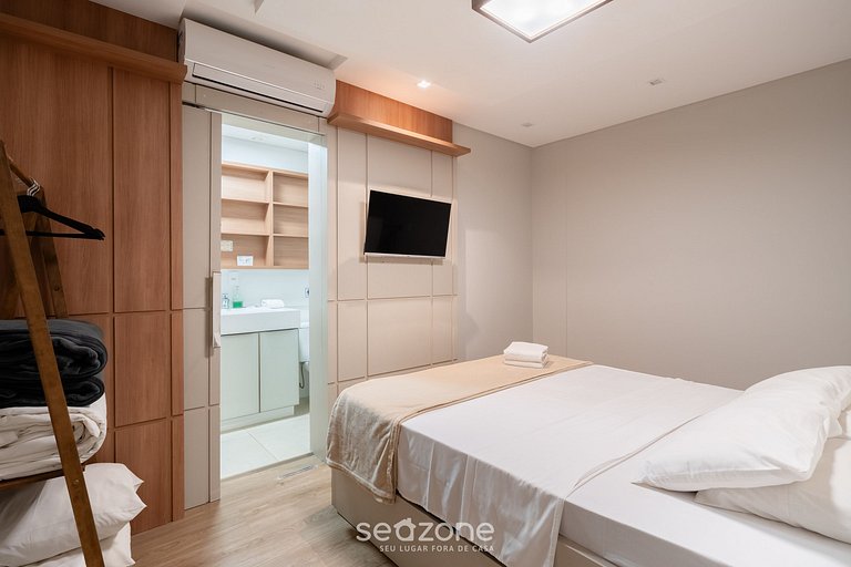 Nuevo apartamento con barbacoa en Jurerê JPR201