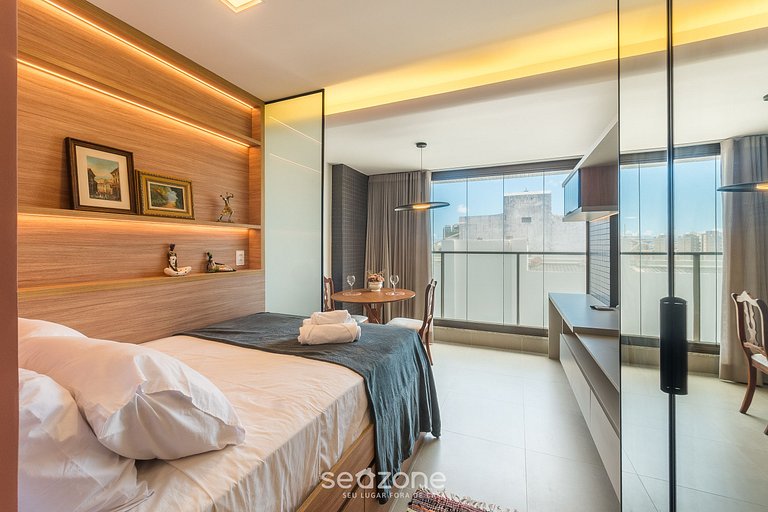 Studio prox. da Praia em cond. c/ piscina EDF0207