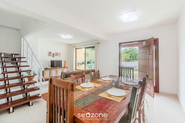 Casa em Cond. c/ Piscina a 3 min da Praia ATP0003