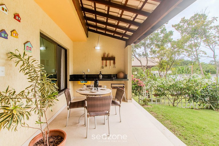 Casa em Cond. c/ Piscina a 3 min da Praia ATP0003