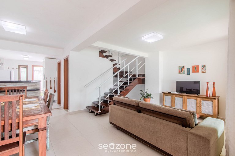 Casa em Cond. c/ Piscina a 3 min da Praia ATP0003