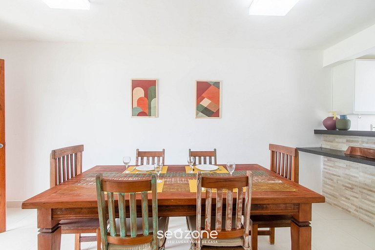 Casa em Cond. c/ Piscina a 3 min da Praia ATP0003