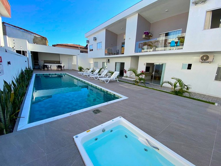 Apartamentos completos en condominio con piscina a 750 m de