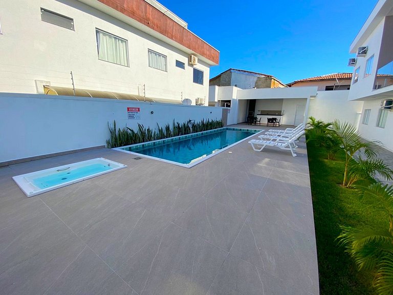 Aptos completos em cond. com piscina a 750m da Praia - VIFs