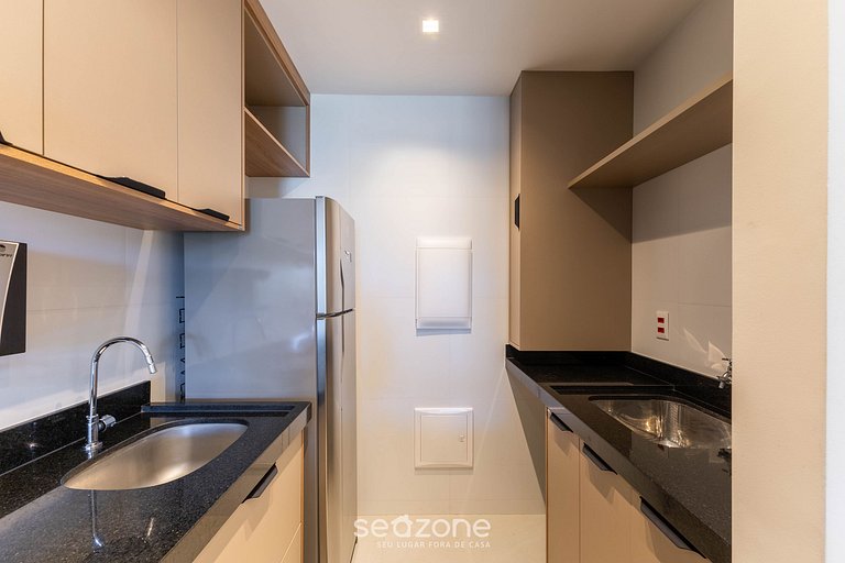 Apt en Cond. con piscina a pasos del mar PET0011