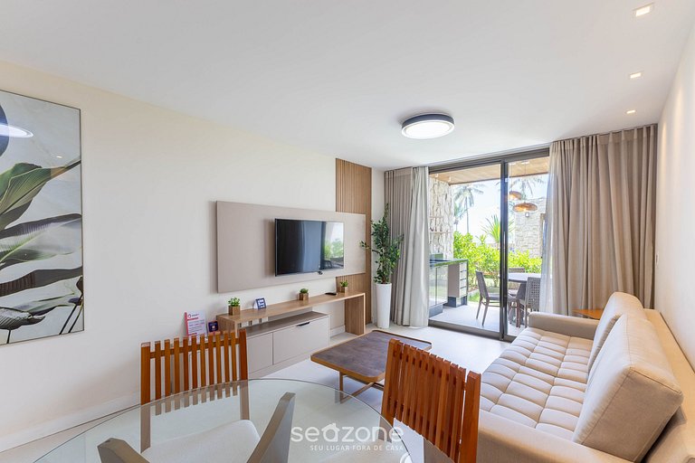 Apt en Cond. con piscina a pasos del mar PET0011