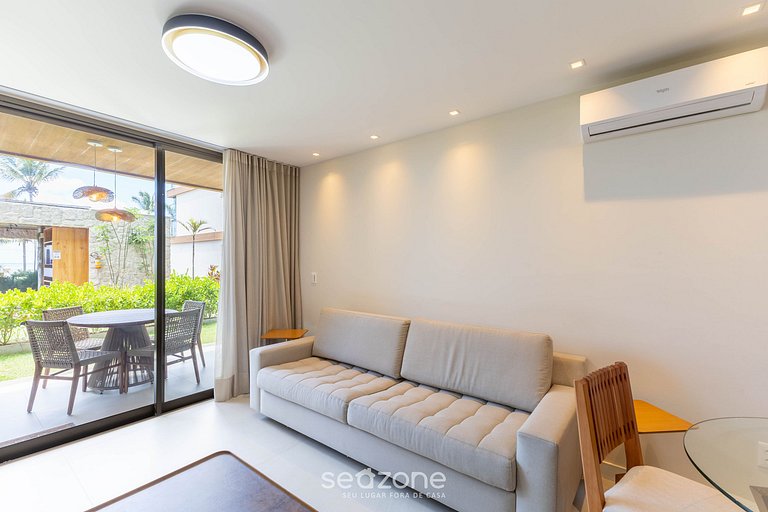 Apt en Cond. con piscina a pasos del mar PET0011