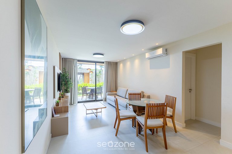 Apt en Cond. con piscina a pasos del mar PET0011