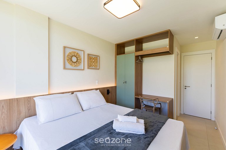 Apt en Cond. con piscina a pasos del mar PET0011