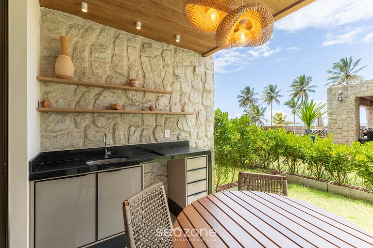 Apt en Cond. con piscina a pasos del mar PET0011