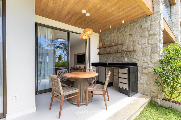 Apt en Cond. con piscina a pasos del mar PET0011