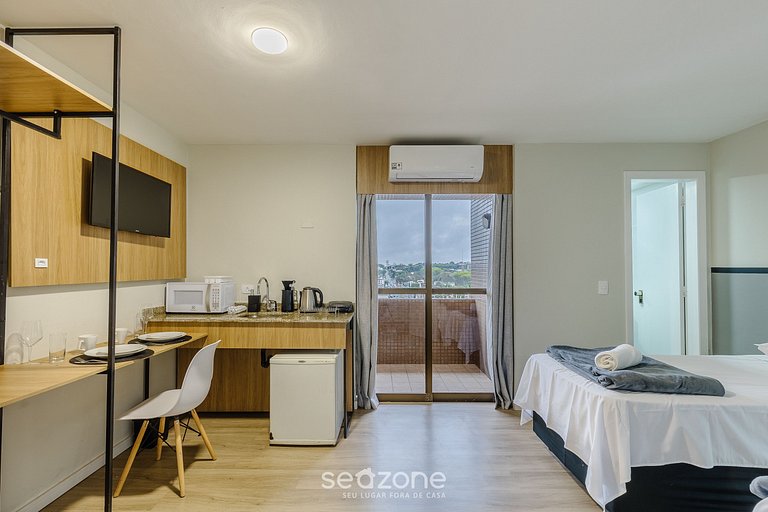 Studio c/ varanda em prédio c/ academia - UPP0604